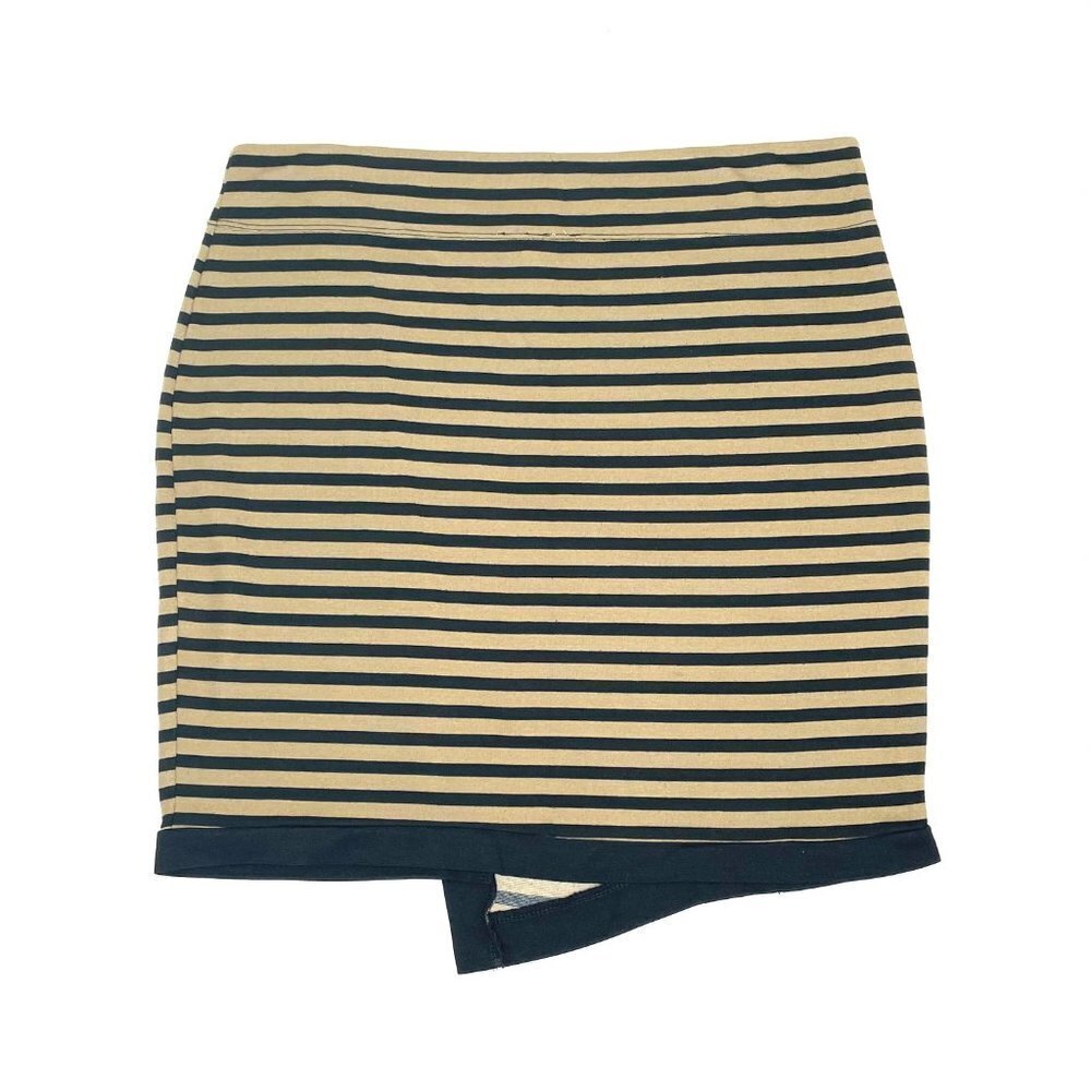 Maria Gabrielle Stripped Asymmetrical Skirt Sz 1X - Picture 3 of 4